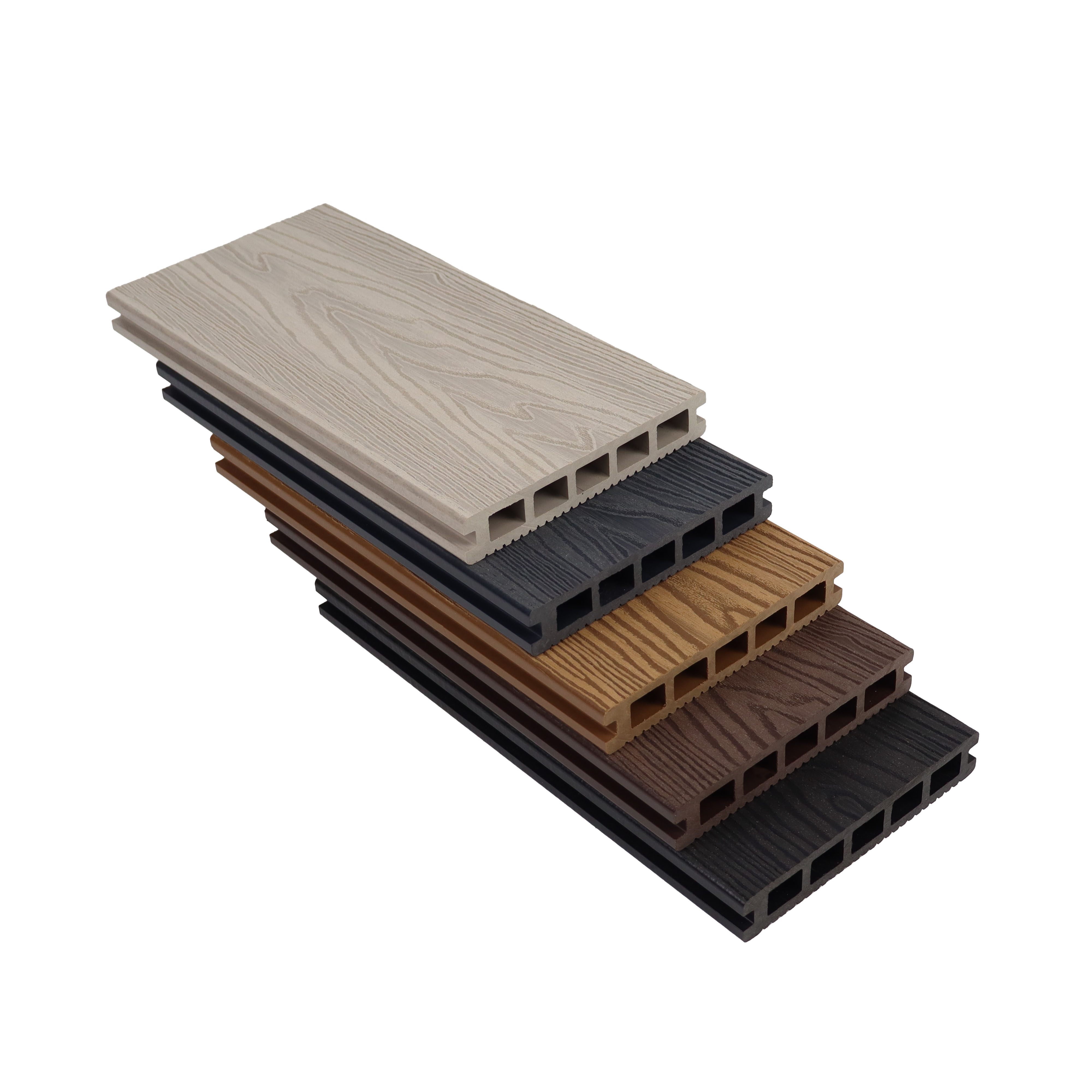 Factory Supply Colorful Outdoor Deep Embossed Wood Grain WPC Decking - SAYRUO