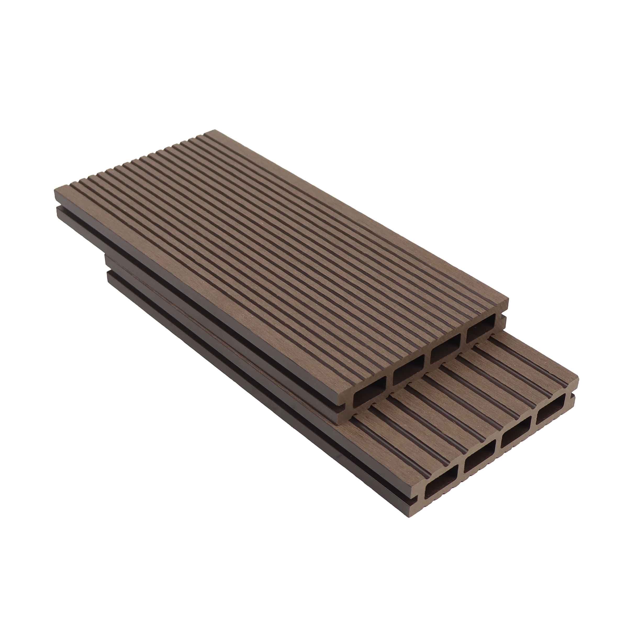 High-Performance Hollow Grooved WPC Decking Board with Hidden Fastener System - SAYRUO