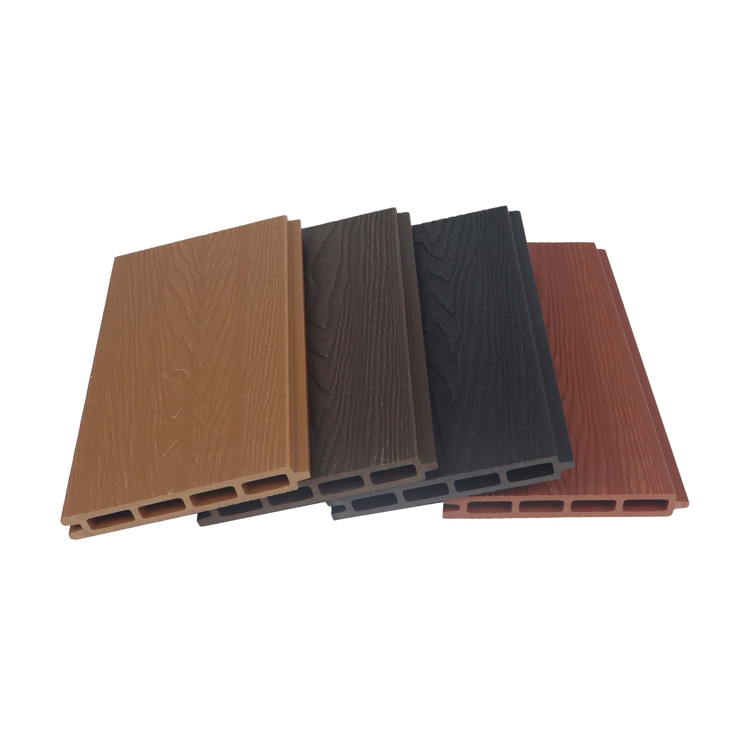 Outdoor Low Maintenance Modern Smooth Wood Grain Finish Hollow Pravicy Fence - SAYRUO