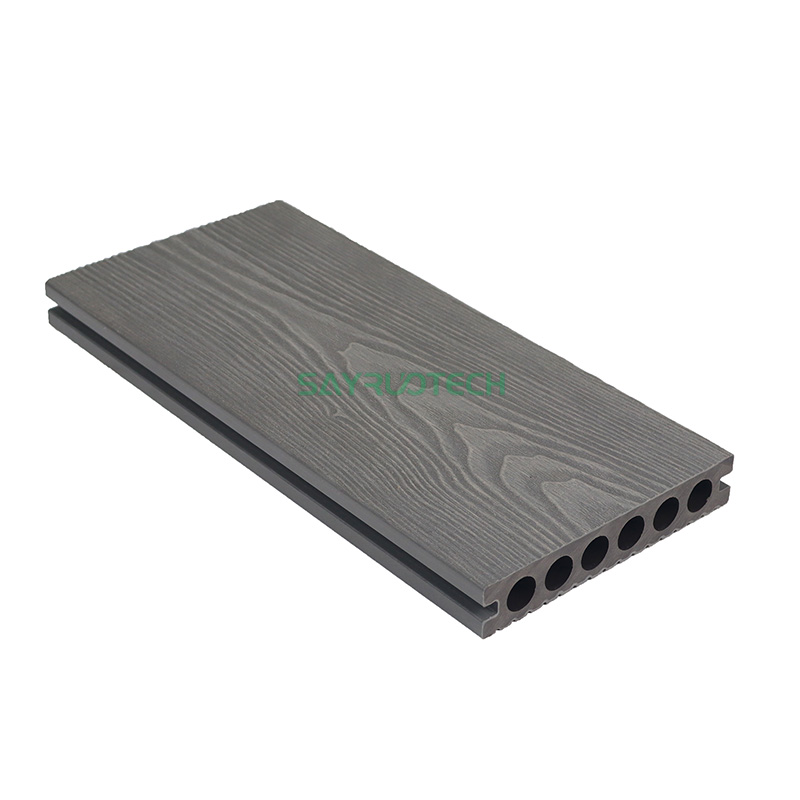 Light Grey Low Maintenance 1.5 Gen Co-extruded WPC Decking for Outdoor Pool Garden - SAYRUO